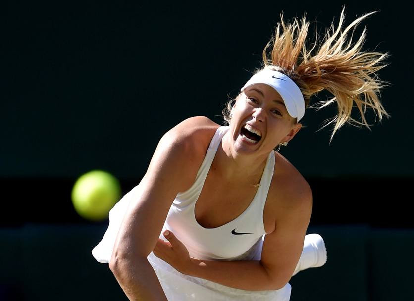 Nel 2015 contro Serena Williams a Wimbledon (Reuters)
